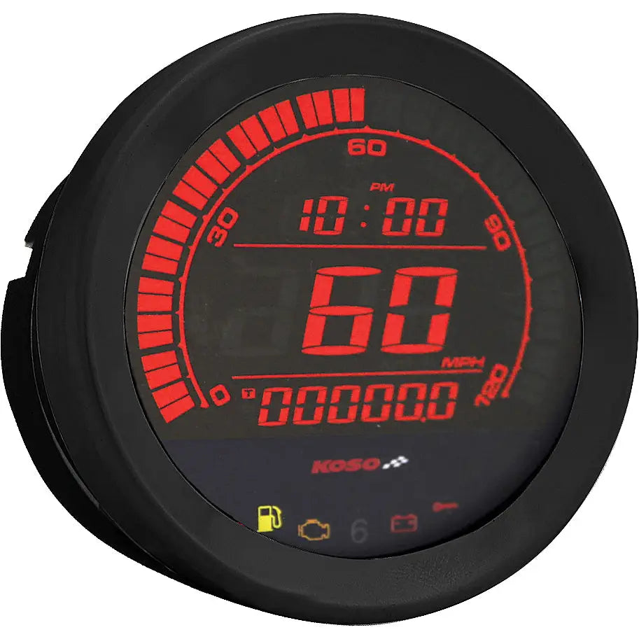 Hd 02 Series Gauge Kit Black Bezel Oil Temp