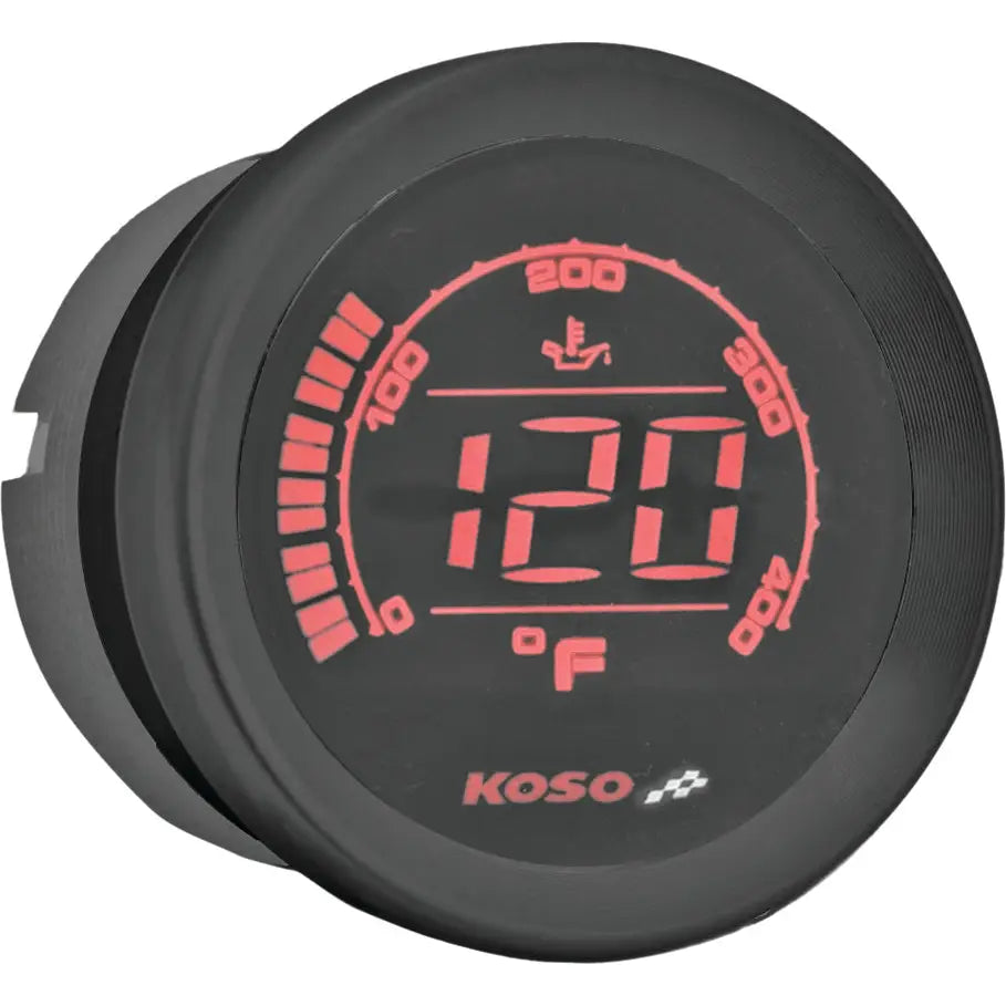 Hd 02t 2'' Oil Temp Gauge Black Bezel