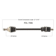OPEN TRAIL Hd 2.0 Axle Front for Powersports