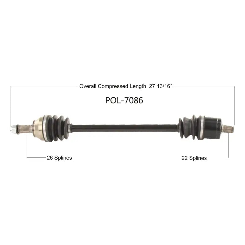 OPEN TRAIL Hd 2.0 Axle Front for Powersports