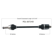 OPEN TRAIL Hd 2.0 Axle Rear for Powersports