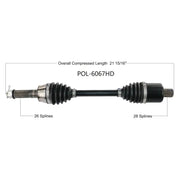 OPEN TRAIL Hd 2.0 Axle Rear for Powersports