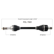 OPEN TRAIL Hd 2.0 Axle Rear for Powersports