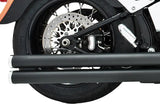 Rear view of HD00040 Independence motorcycle with black exhaust and disc brake, perfect RV parts & accessories