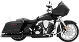 HD00128 True Dual Exhaust Header Black `95 08 Flt/H
