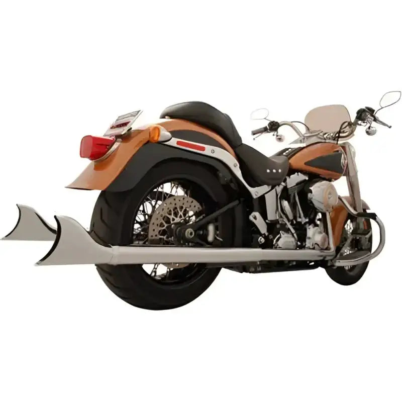 FREEDOM HD00203 Sharktail Duals Chrome 2.5"Odx32" `07 17 Softail