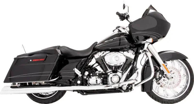 HD00244 True Dual Header Chrome `08 16 Trike Reqs #82 09025