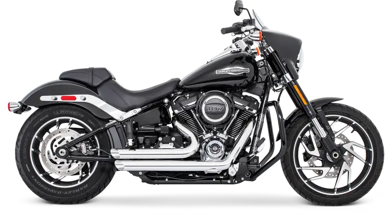 Black Harley-Davidson with chrome exhaust and black wheels for hd00248 amendment RV parts & accessories
