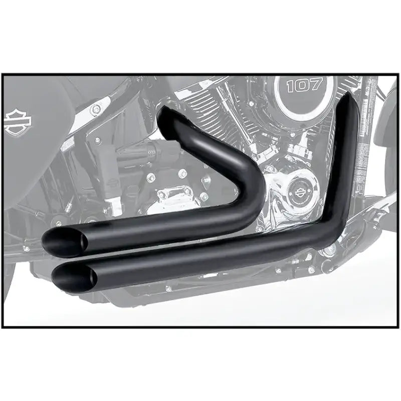 Matte black motorcycle exhaust pipes for HD00252 Amendment Fxc Fxsb RV parts & accessories