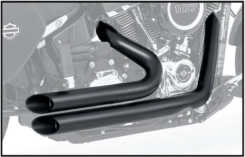 Matte black motorcycle exhaust pipes for HD00252 Amendment Fxc Fxsb RV parts & accessories