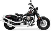 HD00264 Upsweep W/Fishtails Chrome `86 17 Softail