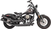 HD00265 Upsweep W/Fishtails Black `86 17 Softail