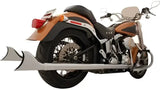 HD00328 Sharktail Dual System Chrome 2.5"Odx36" `97 06 Softail