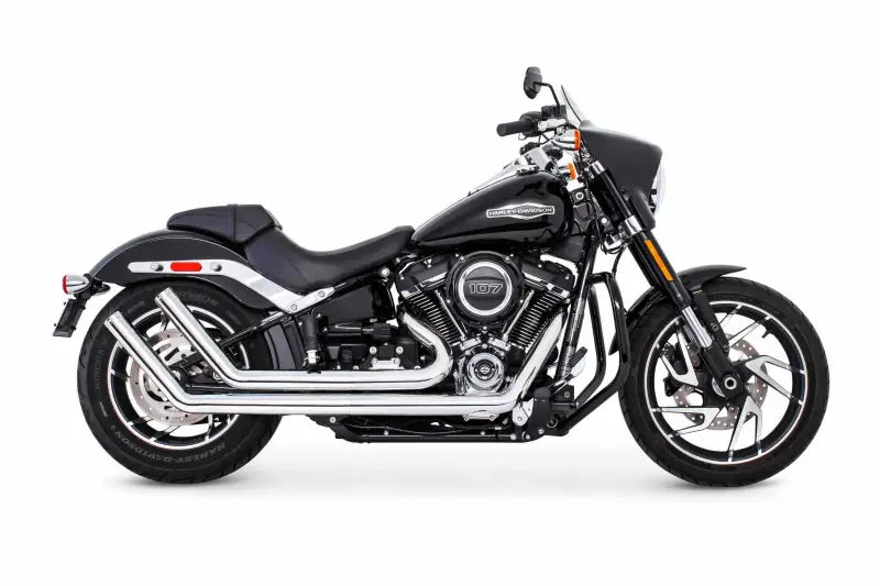 HD00758 Upsweep W/Star End Cap Chrome M8 Softail
