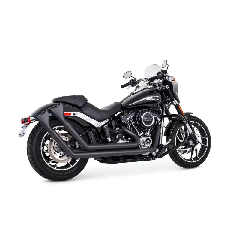 FREEDOM HD00765 Upsweep W/Fishtails Black M8 Softail