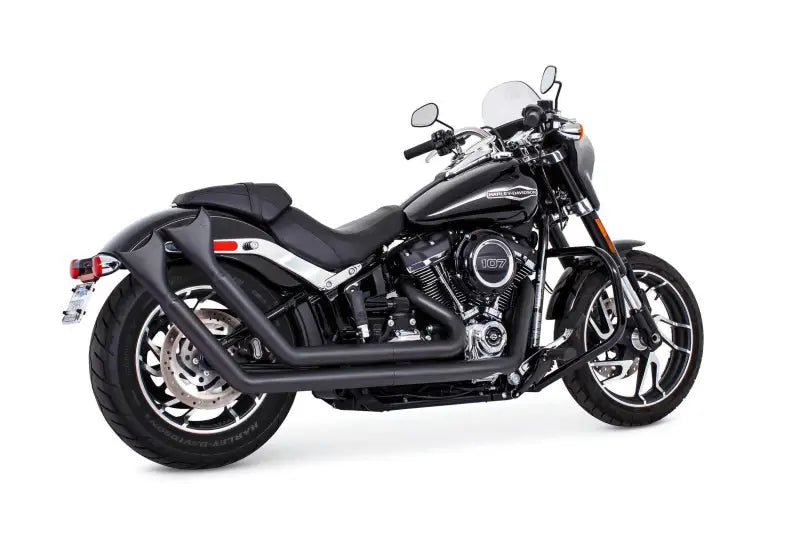 FREEDOM HD00765 Upsweep W/Fishtails Black M8 Softail