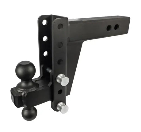 HD256 Bulletproof 2.5' Heavy Duty 6' Drop/Rise hitch with dual balls, robust steel construction, ideal for RV, automotive, powersports, off-road, marine, exterior, truck accessories, interior, truck bed, and RV parts. Towing & Hitches, Winches & Hitches, Towing | Trailer | Axles | Brakes | Boat, AVADA - Best Sellers