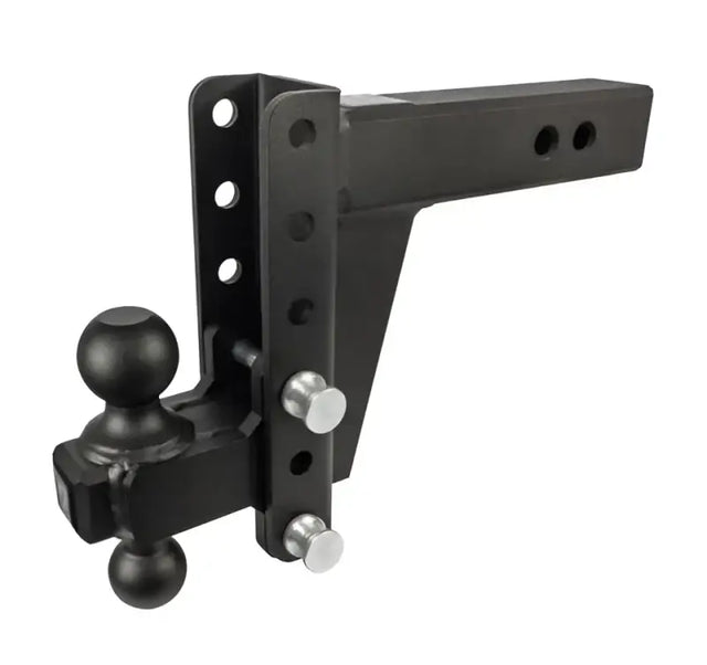 HD256 Bulletproof 2.5' Heavy Duty 6' Drop/Rise hitch with dual balls, robust steel construction, ideal for RV, automotive, powersports, off-road, marine, exterior, truck accessories, interior, truck bed, and RV parts. Towing & Hitches, Winches & Hitches, Towing | Trailer | Axles | Brakes | Boat, AVADA - Best Sellers