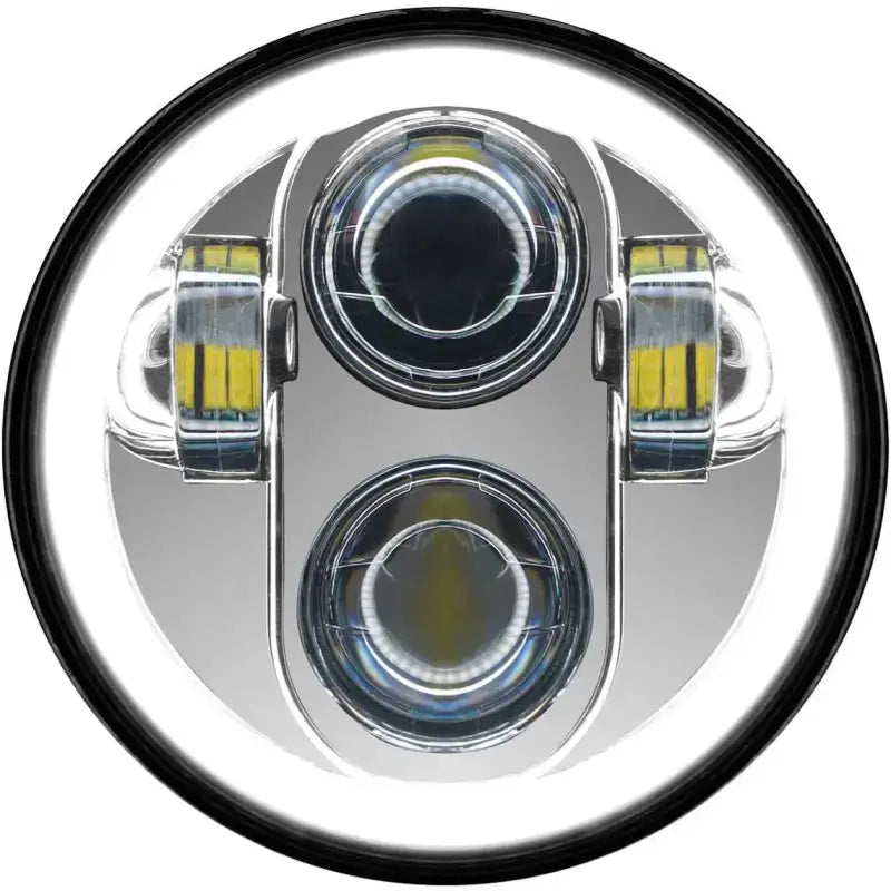 PATHFINDER HD5MCH 5 3/4" Led Headlight With Full Halo Chrome