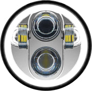 PATHFINDER HD5MCH 5 3/4" Led Headlight With Full Halo Chrome