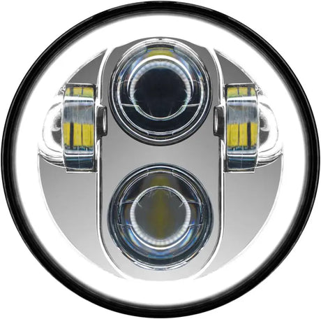 PATHFINDER HD5MCH 5 3/4" Led Headlight With Full Halo Chrome