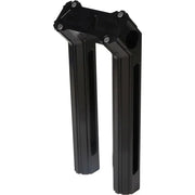 HOFMANN DESIGNS HDB-1006B H/D Billet Risers 10" Black Kickback