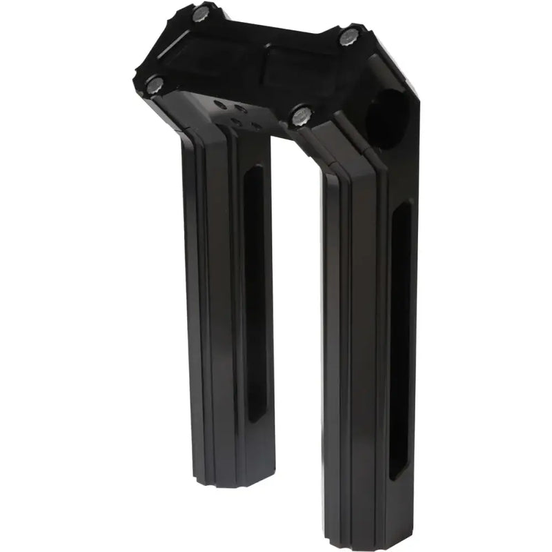 HOFMANN DESIGNS HDB-1013B H/D Billet Risers 8" Black Kickback