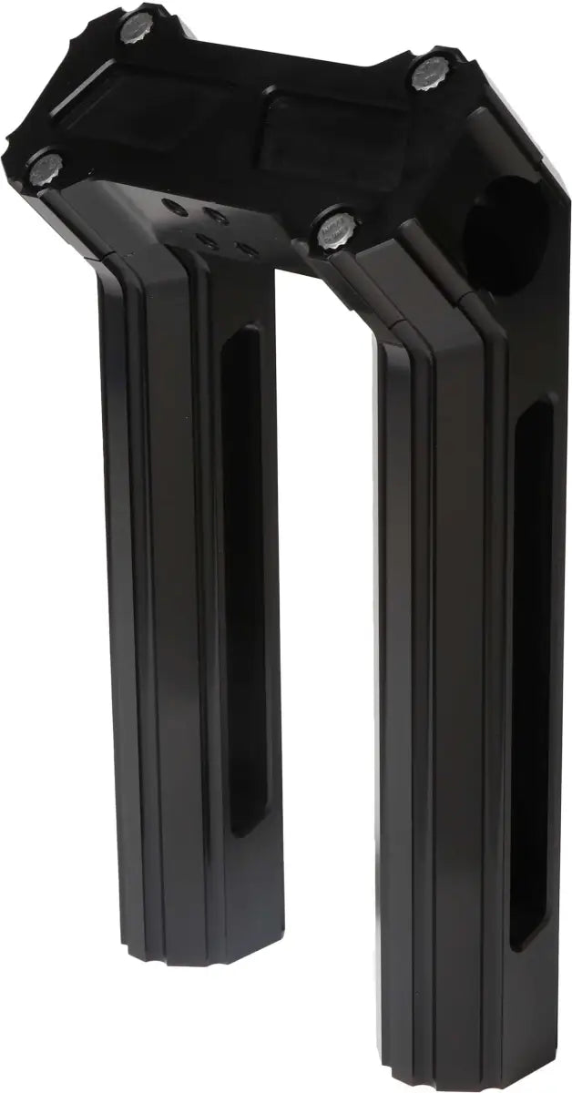 HOFMANN DESIGNS HDB-1013B H/D Billet Risers 8" Black Kickback