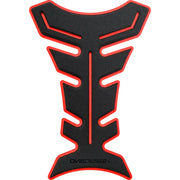 ONE EMBLEMS HDF9R Tank Pad in Black/Red - Stylish Protection for Your Motorcycle - ONE EMBLEMS