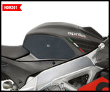 ONE EMBLEMS Hdr Tank Side Pad Black Apr for Powersports