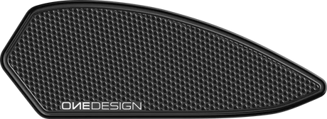 ONE EMBLEMS Hdr Tank Side Pad Black Bmw for Powersports