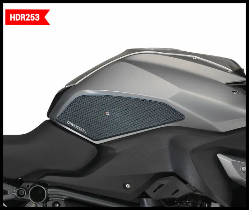 ONE EMBLEMS Hdr Tank Side Pad Black Bmw for Powersports