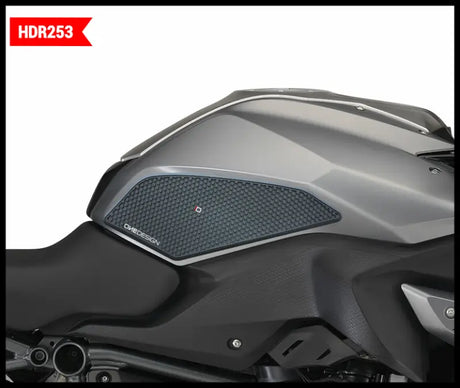 ONE EMBLEMS Hdr Tank Side Pad Black Bmw for Powersports