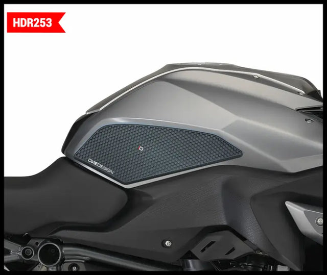 ONE EMBLEMS Hdr Tank Side Pad Black Bmw for Powersports