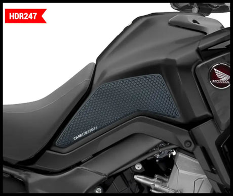 ONE EMBLEMS Hdr Tank Side Pad Black Hon for Powersports