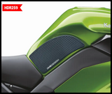 ONE EMBLEMS Hdr Tank Side Pad Black Kaw for Powersports