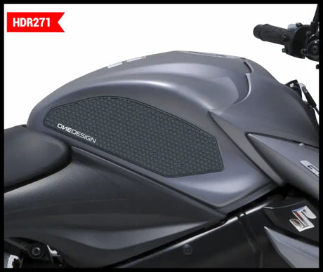 ONE EMBLEMS Hdr Tank Side Pad Black Suz for Powersports