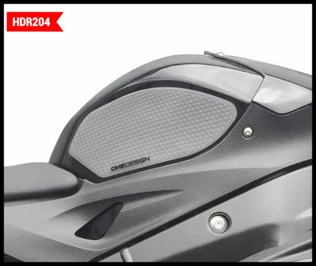 ONE EMBLEMS Hdr Tank Side Pad Clear Bmw for Powersports