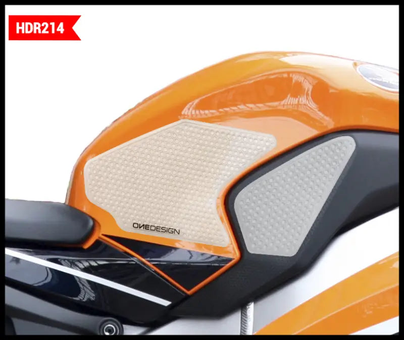 ONE EMBLEMS Hdr Tank Side Pad Clear Hon for Powersports