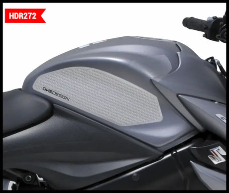 ONE EMBLEMS Hdr Tank Side Pad Clear Suz for Powersports
