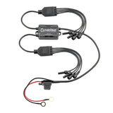 Black wiring harness with multiple connectors for HE-CBRGB Control Box and RGB Rock Lights