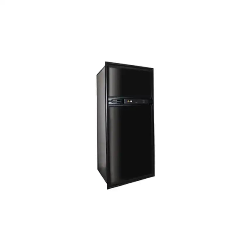 Black two-door Refrigerator with HE0601L Atwood Door Panels for HE0601L Atwood Atwood