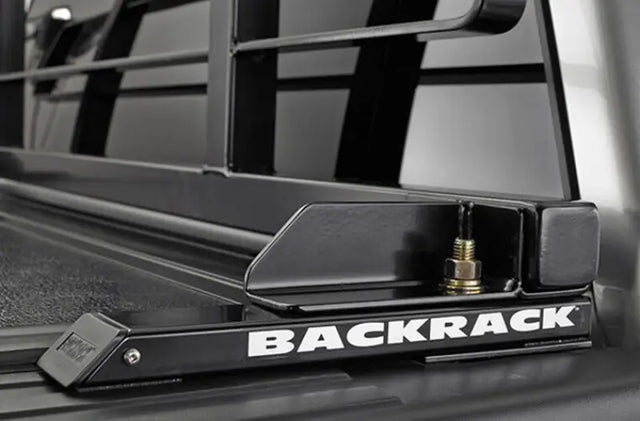 Black headache rack mounting kit for Back Rack with roof system