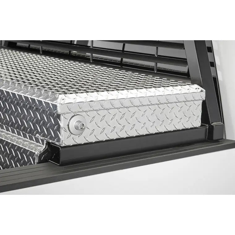 Headache Rack Mounting Kit For Backrack Racks; Black; Can Be Used With Cross Bed Tool Box; Not compatible With Tonneau