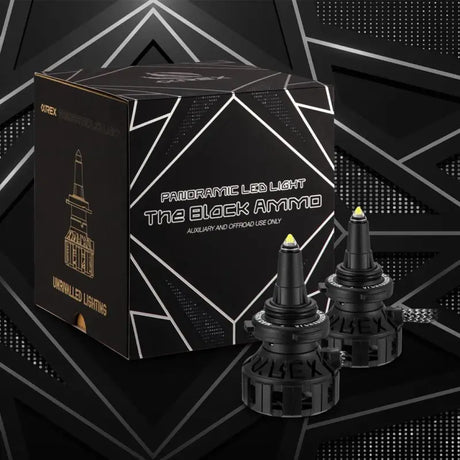 Headlight Bulb H11; Ammo Panoramic LED Bulb; 60 Watt Raw/ 52 Effective; Clear Beam; 5000 Lumens 4250 12000 RPM