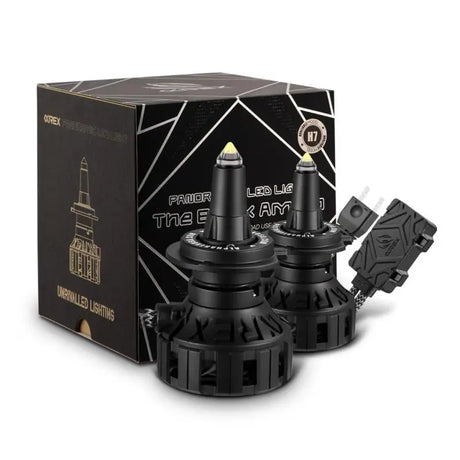 Headlight Bulb H11; Ammo Panoramic LED Bulb; 60 Watt Raw/ 52 Effective; Clear Beam; 5000 Lumens 4250 12000 RPM