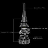 Headlight Bulb H11; Ammo Panoramic LED Bulb; 60 Watt Raw/ 52 Effective; Clear Beam; 5000 Lumens 4250 12000 RPM