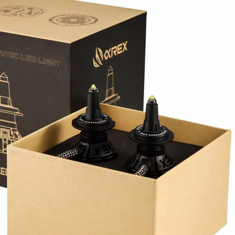 Headlight Bulb H11; Ammo Panoramic LED Bulb; 60 Watt Raw/ 52 Effective; Clear Beam; 5000 Lumens 4250 12000 RPM
