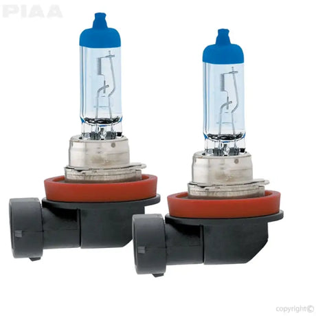 Headlight Bulb H11; Halogen Bulb; 55 Watt Equivalent To 110 Watt; 12 Volt; Clear Beam Color With Blue Top; 4000K Light