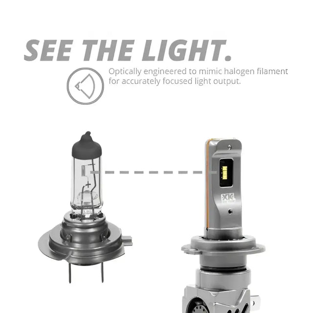 Headlight Bulb H11; LED Bulb; 24 Watt; 9 To 32 Volt; White Beam Color; 2200 Lumens; 6000K Light Color Temperature; Set